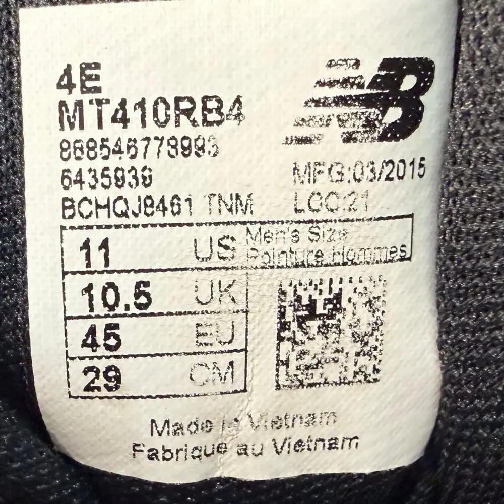 New Balance 1410 Men’s 11 Red Black Trail Running Shoes Outdoor Sneakers